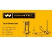 Winntec Y420250 pojazdný hydraulický zdvihák 2t, 75-510mm